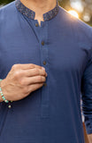 MEN KURTA NAVY BLUE