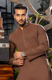 MEN KURTA NAVY RUST