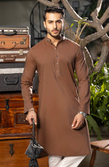 MEN KURTA NAVY RUST
