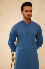 MEN KURTA INK BLUE