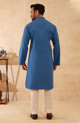 MEN KURTA INK BLUE