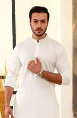 OFF WHITE EMBROIDERED KURTA