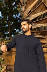 DARK PURPLE SEMI FORMAL KURTA
