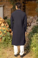 DARK PURPLE SEMI FORMAL KURTA