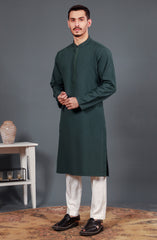 DEEP TEAL SEMI FORMAL KURTA