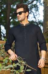 NAVY SEMI FORMAL KURTA
