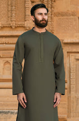 SAGE GREEN EMBROIDERED KURTA PAJAMA