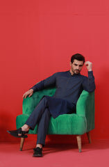 TEAL COTTON KURTA PAJAMA