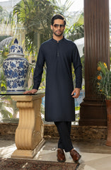 MEN KURTA PAJAMA NAVY BLUE