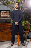 MEN KURTA PAJAMA NAVY BLUE