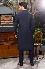 MEN KURTA PAJAMA NAVY BLUE