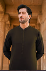 SUMMER'25 MEN KURTA PAJAMA BURNT UMBER