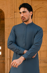 TEAL BLUE KURTA PAJAMA
