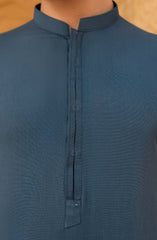 TEAL BLUE KURTA PAJAMA