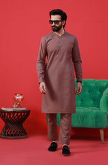 LIGHT MAROON SEMI FORMAL KURTA PAJAMA