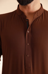 MEN KURTA PAJAMA BROWN