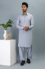 WINTER'23 MEN KAMEEZ SHALWAR CASUAL SLATE GRAY
