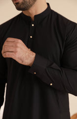 MEN KAMEEZ SHALWAR BLACK