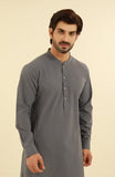 MEN KAMEEZ SHALWAR WITH WAIST COAT CHARCOAL