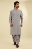 MEN KAMEEZ SHALWAR WITH WAIST COAT LIGHT BLUE