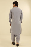 MEN KAMEEZ SHALWAR WITH WAIST COAT LIGHT BLUE