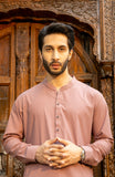 MEN KAMEEZ SHALWAR WITH WAIST COAT TEA PINK