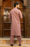 MEN KAMEEZ SHALWAR WITH WAIST COAT TEA PINK