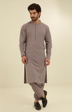 MEN KAMEEZ SHALWAR WITH WAIST COAT GREY