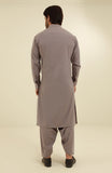 MEN KAMEEZ SHALWAR WITH WAIST COAT GREY