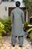 MEN KAMEEZ SHALWAR WITH WAIST COAT GREEN