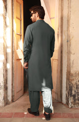 CHARCOAL BLENDED KAMEEZ SHALWAR