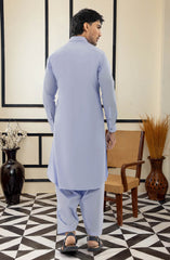 SKY BLUE 100% COTTON KAMEEZ SHALWAR