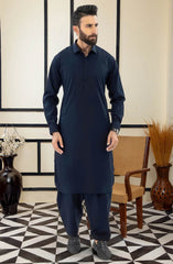 SUMMER'25 MEN KAMEEZ SHALWAR NAVY