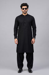 BLACK BLENDED KAMEEZ SHALWAR