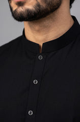 BLACK BLENDED KAMEEZ SHALWAR