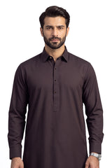DARK-MAROON BLENDED KAMEEZ SHALWAR