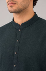 SHARP-TEAL BLENDED KAMEEZ SHALWAR
