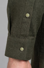 BURNT-OLIVE BLENDED KAMEEZ SHALWAR