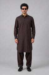 FLEX-BROWN BLENDED KAMEEZ SHALWAR