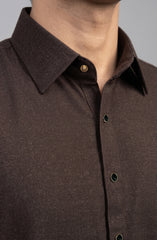 FLEX-BROWN BLENDED KAMEEZ SHALWAR