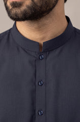 NAVY BLENDED KAMEEZ SHALWAR
