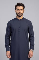 NAVY BLENDED KAMEEZ SHALWAR