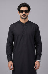 BLACK BLENDED KAMEEZ SHALWAR