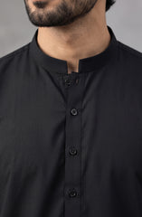 BLACK BLENDED KAMEEZ SHALWAR