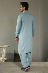 FESTIVE'23 MEN KAMEEZ SHALWAR CASUAL TURQUOISE