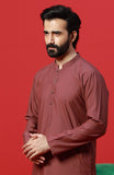 FESTIVE'23 MEN KAMEEZ SHALWAR CASUAL MAROON