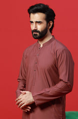 FESTIVE'23 MEN KAMEEZ SHALWAR CASUAL MAROON