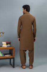 PRE WINTER'23 MEN KAMEEZ SHALWAR CASUAL BROWN