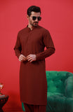 FESTIVE'23 MEN KAMEEZ SHALWAR CASUAL MAROON