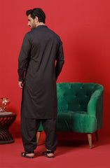 FESTIVE'23 MEN KAMEEZ SHALWAR SEMI FORMAL CHARCOAL